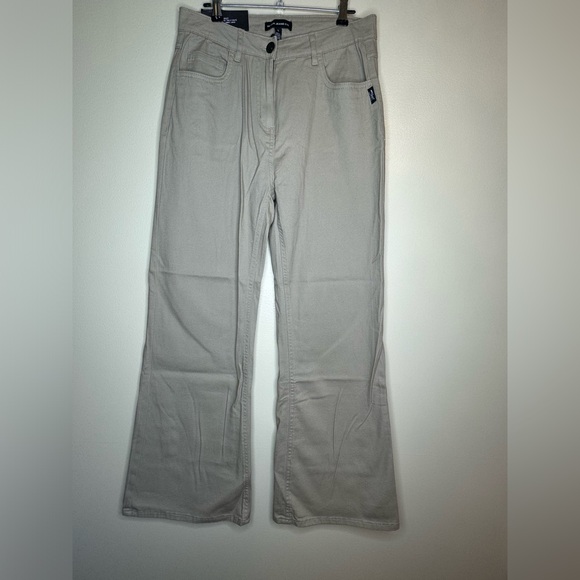 Silver Jeans Ashley Khaki Wide Leg Pants - Picture 1 of 8